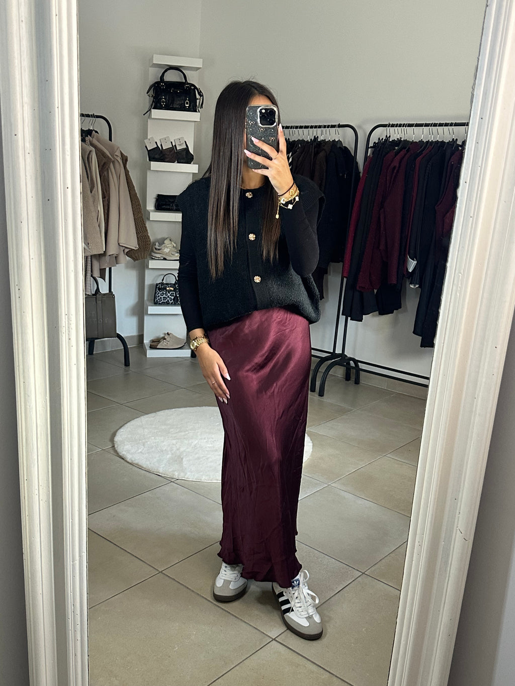 Jupe en satin