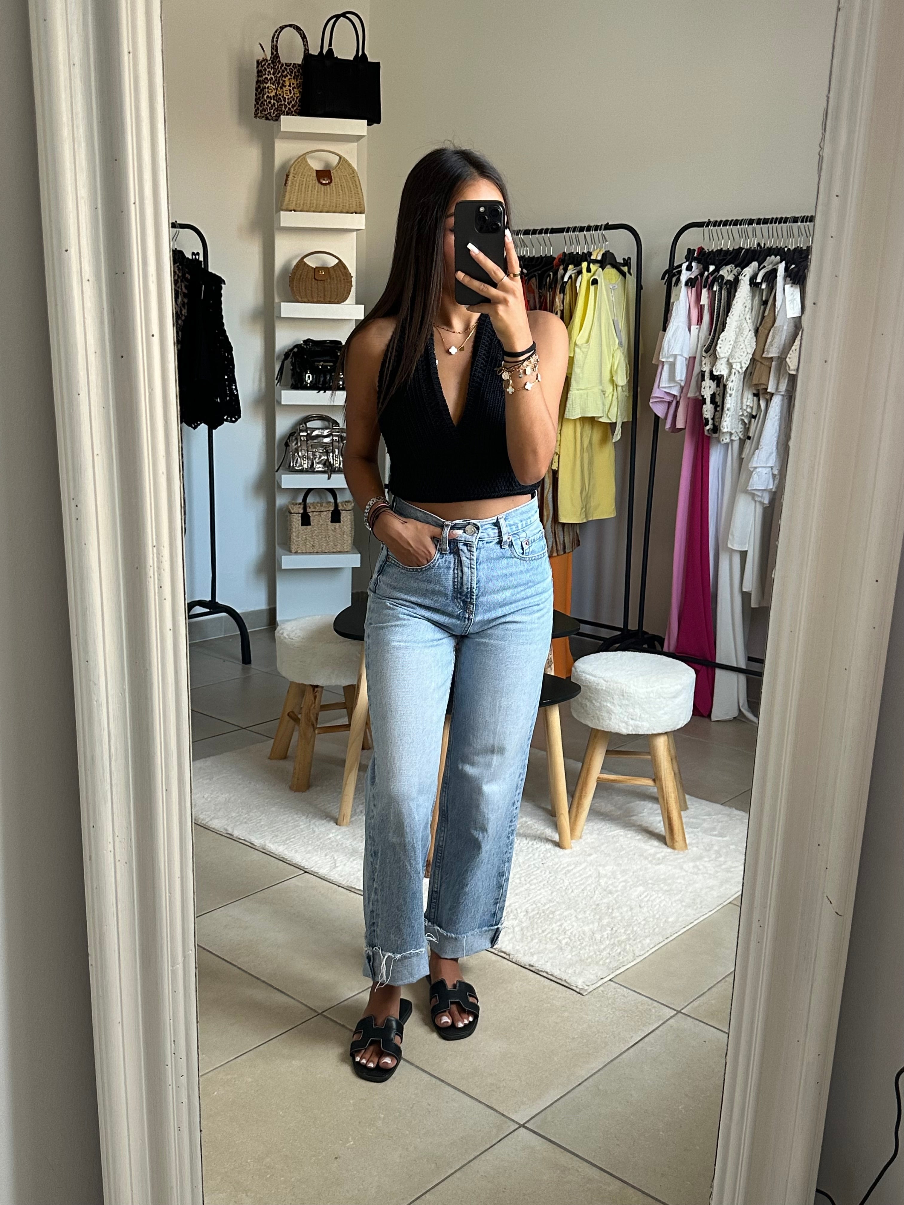 Top, macramé