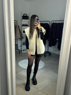 Veste sans manches moumoute